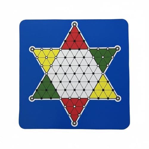 SNAPPSY Chinese Checkers Set Multiplayer Chinese Checkers Game Set Educational Easy to Learn for Family, Travel, Without Pieces