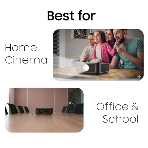 PIXPAQ RAY Gold Smart Projector for Home Theater, Movies & PS5 | Native Full HD 1080p with 4K HDR Support | 2150 ANSI Lumens | Auto Focus | Android 12 WiFi Bluetooth Projector for Bedroom, Living Room 5