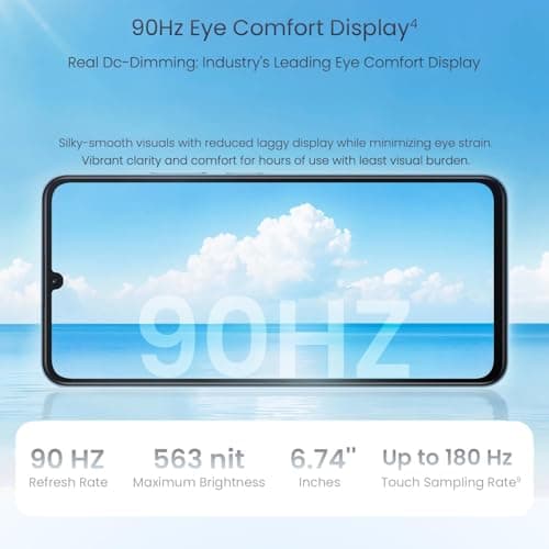 realme C71 4G Smartphone 6GB+128GB,6.745 inch Screen, 90Hz Eye Comfort Display, 6300mAh Battery, 37MP Cameras, Unisoc T7250 Chip, IP54, Obsidian Black 5