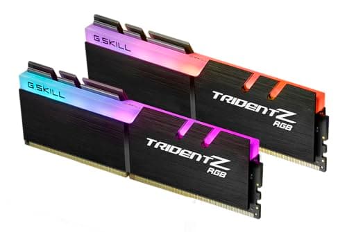 G.Skill Trident Z RGB 32GB(2x16GB) DDR4-3600MHz CL18-22-22-42 1.35V Desktop Memory RAM - F4-3600C18D-32GTZR, Black