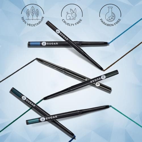 SUGAR Cosmetics Kohl Of Honour Intense Kajal Pencil for Women | Smudge Proof & Waterproof | Ophthalmologist Tested | Deep Pigmented in One Stroke | 12Hr Wear - 01 Black Out 3