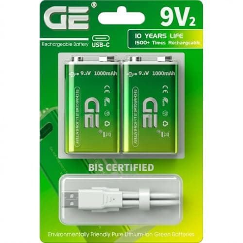 🅶🅴⇝9V-Rᴇᴄʜᴀʀɢᴇ Pʀᴏ Nᴇxᴛ-Gᴇɴ 𝗟𝗜𝗧𝗛𝗜𝗨𝗠 ʙᴀᴛᴛᴇʀɪᴇꜱ 1000mAh - Nᴇᴡ Lᴀᴜɴᴄʜ ɪɴ 2026,ʙᴜɪʟᴛ-ɪɴ 𝗨𝗦𝗕-𝗖 & Wireless Fᴀꜱᴛ ᴄʜᴀʀɢɪɴɢ Pᴏʀᴛ |Pᴀᴄᴋ ᴏꜰ 2 ʙᴀᴛᴛᴇʀɪᴇꜱ|10 ʏᴇᴀʀꜱ ᴏꜰ ʟɪꜰᴇ |1500+ ʀᴇᴄʜᴀʀɢᴇꜱ