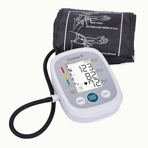 Control D Homely Smart Automatic Digital Blood Pressure Monitor Hypertension Indicator Upper Arm Portable BP Machine Power with USB-C Port 4