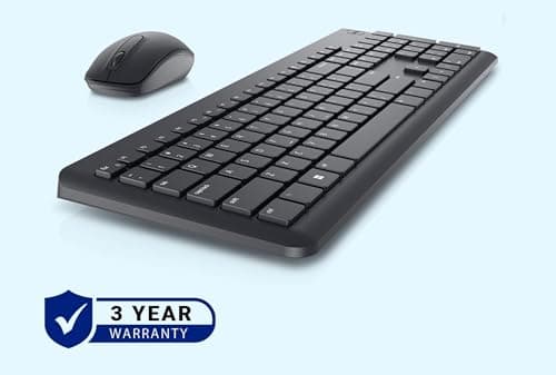 Dell KM3322W Wireless USB Keyboard and Mouse Combo, Anti-Fade & Spill-Resistant Keys, up to 36 Month Battery Life, 3Y Advance Exchange Warranty - Black 6