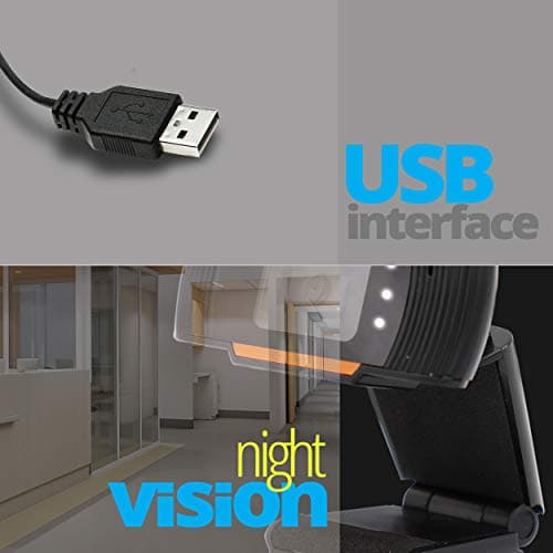 ZEBRONICS Zeb-Crisp Pro Digital Zoom Web Camera with USB (HD) with 5 Pixels Lens, Built-in Microphone, Auto White Vision, Night Vision and Manual Switch for LED (Black) 4