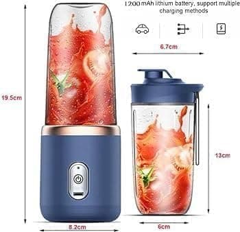 Portable Blender For Smoothie And Juices Powerful 40 Watts Juicer Blender that Can Crush Ice too Juicers Machine With 1800 Mah Rechargeable Battery-Smoothie In 400 ML. (Smoothie Blender-B, U) 2