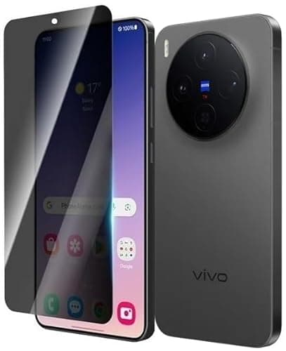 MOBIKTC - 28° Privacy Screen Protector 9H Tempered Glass For Vivo X300 Ultra 5G, Edge-to-Edge Full Coverage, HD Clarity, Anti-Fingerprint, Bubble-Free, Ultra-Thin, Case-Friendly Screen Guard/Black