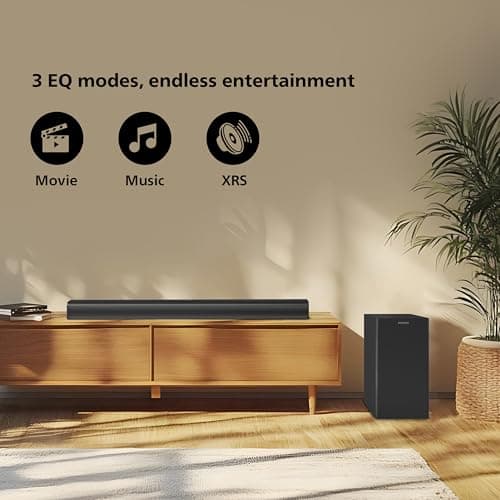Philips TAB4319 Soundbar: 2.1 CH 80W Wired Subwoofer, Powerful Bass Effect – Bluetooth, HDMI ARC & Multiple Connectivity 5