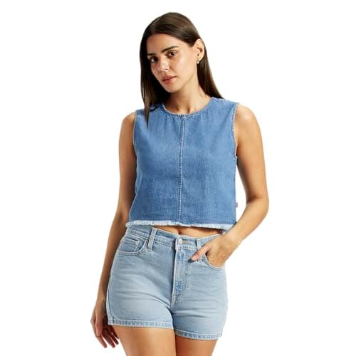 Levi's Women's Solid Round Neck Top 5