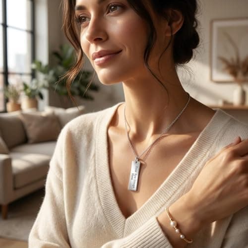 DOLO GIFTS Personalized Stainless Steel Eyes Necklace for Women | Customized Eyes Engraving Photo Pendant | Custom Family Jewellery Birthday Anniversary 4