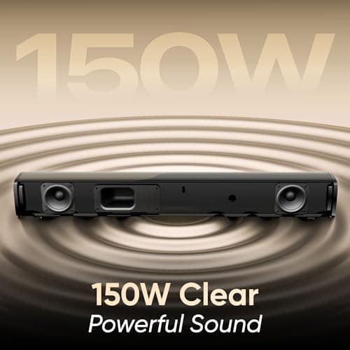 Mivi Nex 150 Soundbar with Subwoofer | 150W Home Theater Speaker | 2.1 Channel Sound Bar for Smart TV | Bluetooth v5.3 | HDMI, ARC, Coaxial & USB Speaker Home Theatre | Made in India (Black) 3