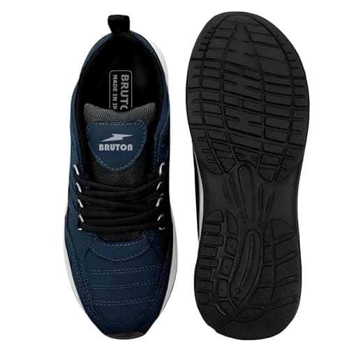 BRUTON EVA Lite Sport Shoes Running Shoes for Men- Blue, UK 8 3