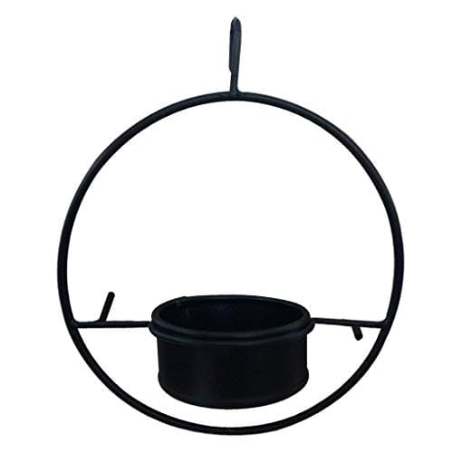TrustBasket Hanging Metal Bird Feeder for Garden,Balcony,Home,Indoor and Outdoor(Black) 2