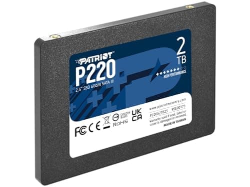 Patriot Memory P220 2TB Internal SSD SATA 3 2.5" Solid State Drive P220S2TB25 5