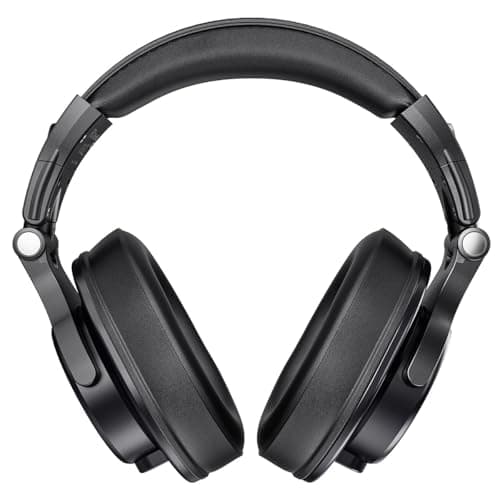 Adcom Sound Master Professional Studio Monitoring DJ Wired Over Ear Headphones with 40mm Drivers, Fashion Design & 6.3mm Detachable Cables (Black) 2