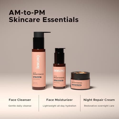 Skin Brightening Kit for Glowing Skin | Face Wash, Brightening Moisturizer & Kumkumadi Night Cream | Complete Ayurvedic Skincare Ritual | For Men & Women 2