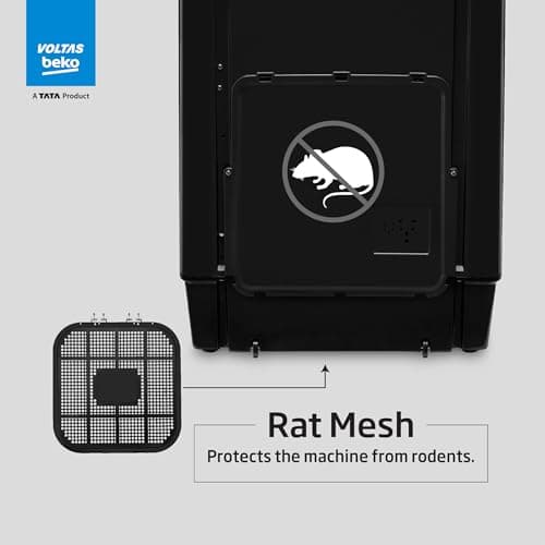 Voltas Beko, Top Load 7 Kg 5 Star Eco Wash/Monsoon Dry Fully-Automatic Washing Machine (WTL70, Water Reuse, Side Waterfall, Mansoon Dry, Dark Grey) 6