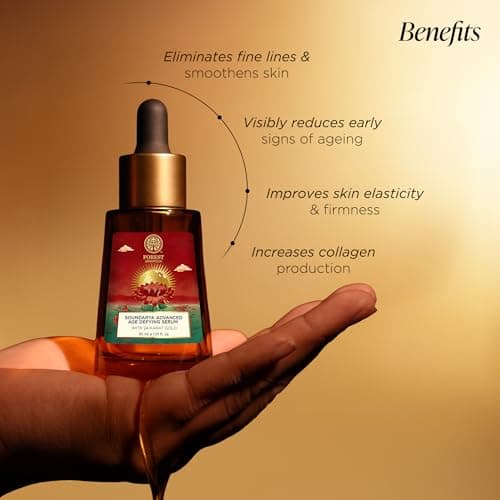 Forest Essentials Soundarya Anti Ageing Serum with 24K Gold | Ayurvedic Face Serum for Clarity, Pigmentation, Firming & Toning the Skin | With Pure Gold & Herbal Extracts 3