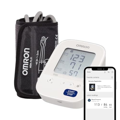 Omron HEM 7156 T Digital Blood Pressure Monitor with 360° Accuracy Intelli Wrap Cuff for All Arm Sizes Accurate Measurements and Bluetooth Connectivity