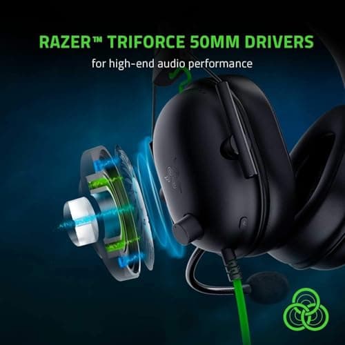 Razer Blackshark V2 X - Gaming Wired Headphones On Ear Headphones with Mic Black 3