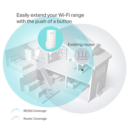 TP-Link AC750 Wifi Range Extender | Up to 750Mbps | Dual Band WiFi Extender, Repeater, Wifi Signal Booster, Access Point| Easy Set-Up | Extends Wifi to Smart Home & Alexa Devices (RE200) 4