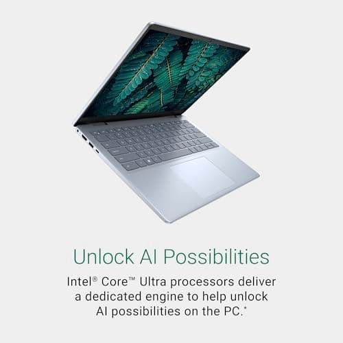 Dell Inspiron 7640, AI Enabled Intel Core Ultra 5 125H Processor, 16GB DDR5 + 512GB SSD, 16" (40.64cm) FHD+ 250nits Display, Backlit Keyboard + FPR, Win 11 + MSO'24, 15 Months McAfee, Ice Blue, 1.90kg 4