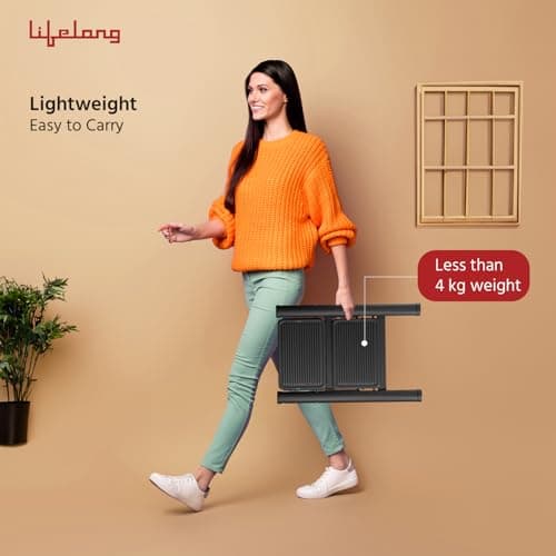 Lifelong 2 Steps Steel Ladder for Home, Foldable & Portable Stairs, Versatile Use for Kitchen, Bathroom & Office Foot Stool - Multipurpose Two Step Stool with 150 Kg Capacity (LLSLS02, Black) 4