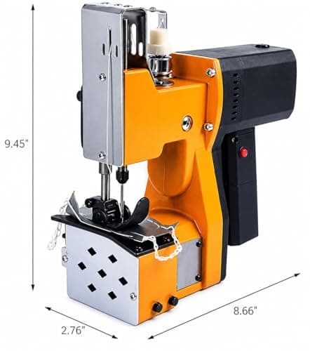 Premium Extremely Light Weight Bag Closer Sewing Machine | Only 3 KG | Light weight | Single Needle | Metal Body 4
