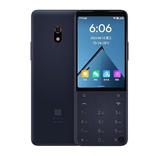 India Gadgets - Qin Keypad Simple Android: 2150mAh Battery: 3.54 Inch Touchscreen LCD: 2MP + 8MP Camera: IR Port - Senior & Children Friendly (Black)