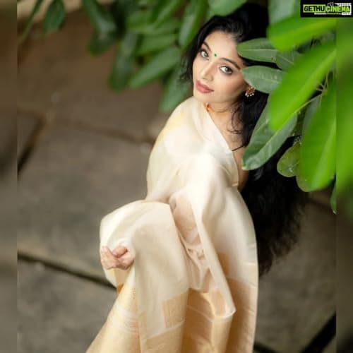Flosive Designer Banarasi Soft Silk Saree Cream with Golden Zari Border Elegant Ethnic Saree for Women Wedding Saree with Blouse 4