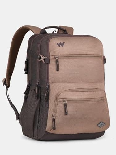 Wildcraft Drifter 45 Laptop Backpack Bag for Man & Women, 45L Ideal bags for men Office use/School/College Boys and Girls, 4 Compartment Bag, Brown 2