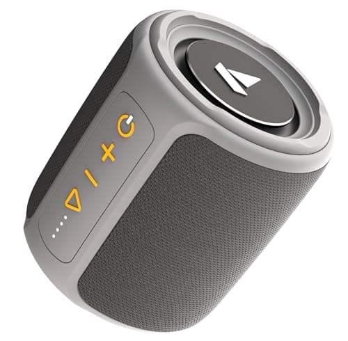 Boat Stone 352/358 Bluetooth Speaker with 10W RMS Stereo Sound, IPX7 Water Resistance, TWS Feature, Up to 12H Total Playtime, Multi-Compatibility Modes, Free Music Streaming on JioSaavn(Groovy Grey)