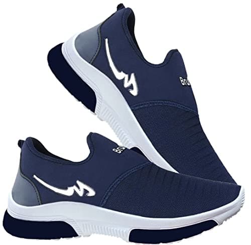 BRUTON Trendy Gym Shoes | Sports Shoes | Running Shoes for Men- Blue, Size : 8 4