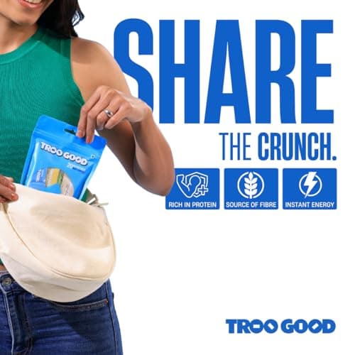 TROOGOOD India's First Toffee Chikki 40 Bars (20x2 Pack) | High Protein Millet Snack Bars with Jaggery, Dry Fruits, Nuts & Seeds | Healthy & High Nutrition Snacks, Travel Pack, Birthday Pack | 4 Flavo 4