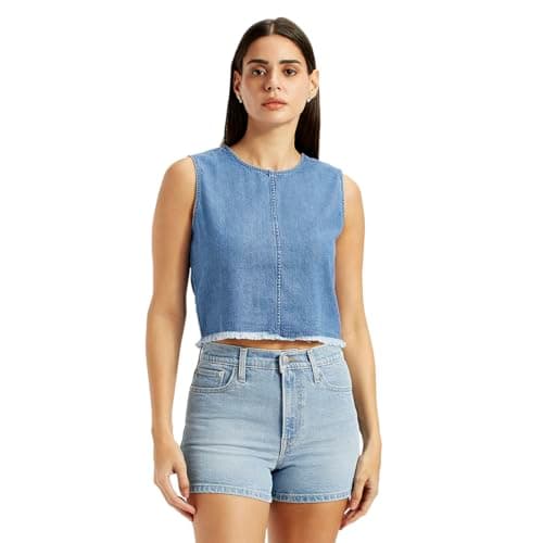 Levi's Women's Solid Round Neck Top