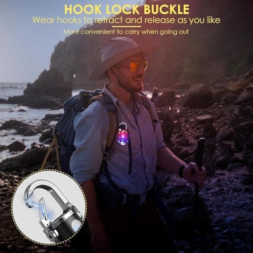 Right Gear Portable Rechargeable Bright Keychain Flashlight, 6 Light Modes Waterproof, Compact Pocket Light for Night Working, Running, Walking, Camping, Fishing, Hiking 6