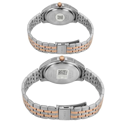 TIMEX Analog Watch for Unisex with Green Round Dial & Multicolor Stainless Steel Bracelet Band Water Resistant Unisex Wrist Watches - TW0PRE007 4