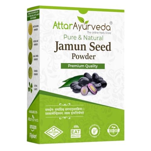 Attar Ayurveda Jamun Seed Powder for Diabetes - 250 grams