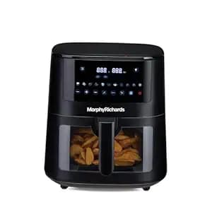 Morphy Richards Crystal Crysp transparent Air fryer for home | See through air fryer oven | 6.5L healthy air-fryer - stay guilt-free