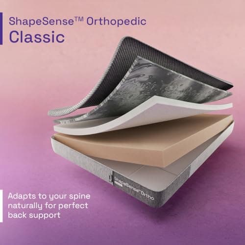 Wakefit ShapeSense Orthopedic Classic Memory Foam Mattress | 10 Years Warranty | Mattress Double Bed, 5-Inch Bed Mattress, Double Size (72x48x5 Inches, Medium Firm) 3