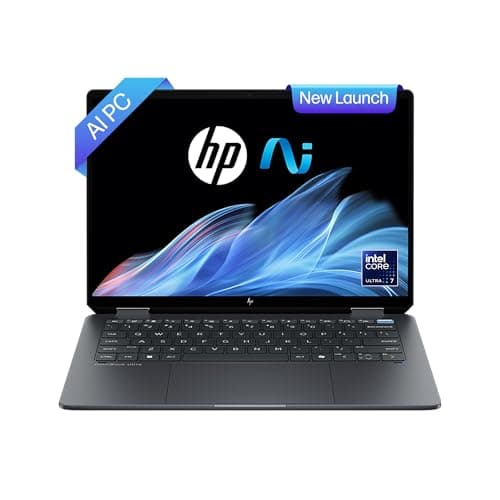 HP OmniBook Ultra Flip (Previously Spectre) Intel Core Ultra 7 256V 47 Tops (16GB LPDDR5X, 1TB SSD) OLED, 500 nits,14''/35.6cm, Touch 2-in-1, Win11, Office21, Gray,1.34kg, fh0026TU Next Gen AI Laptop