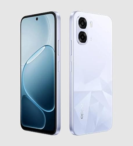 OPPO K14x 5G Smartphone, 6GB RAM, 128GB Storage, ICY Blue, Dual Camera, 48-Month Fluency Protection