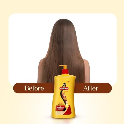 Meera Strong and Healthy Shampoo, With Goodness Of Kunkudukai and Badam, For Men And Women,1L 5