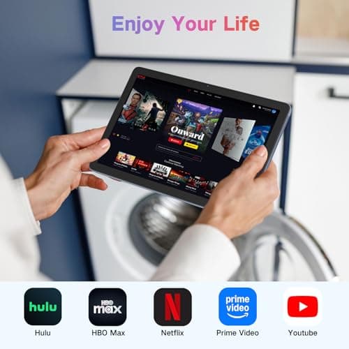 Winsing Tablet, Android 15 Tablets 12GB RAM+128GB Storage+10" with 2TB TF Card, Octa Core, 1280* 800 HD Touch Screen Computer Tablet, 8-10H Long Life Battery Life, Wi-Fi and BT 5.0 4