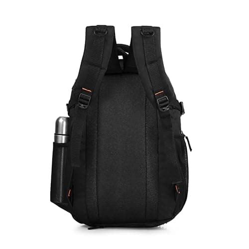 AMPLE ITALIA 40L Laptop Backpack for Men | Fits up to 16 Inch Laptops | 3 Main Compartments Water Resistant Office Bag | Padded Ergonomic Shoulder Straps | Black 2
