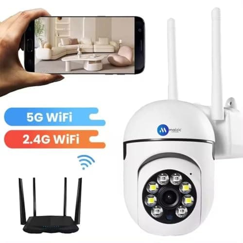 Maizic Smarthome 3MP FHD WiFi Indoor PTZ Security Camera | 360� Pan Tilt Rotation | Color Night Vision | AI Motion Tracking | Two-Way Audio | Multi-User View | Mini Fox Smart CCTV Camera for Home 2