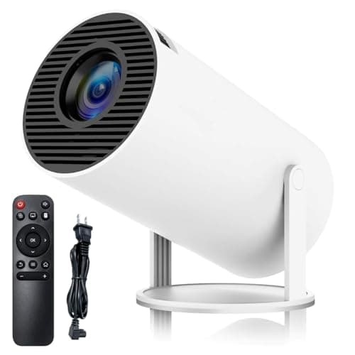Portable Mini Projector, 4K 1080P Full HD Projector, Support Video Projector, WiFi 5G BT 5.0, Cinema Projector 180° Can Be Rotated, Android 11, Compatible with TV Stick/Windows/iOS/Android for for Kid