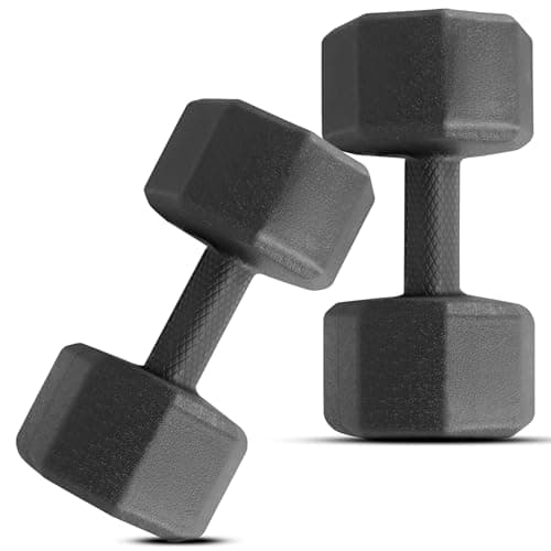 Slovic Dumbbell Set [5 Kg Each] | Home Gym Dumbbells for Daily Workout | Quality Fitness Equipment for Strength Training | Non-Slip Coated Handle | Perfect for Women & Men