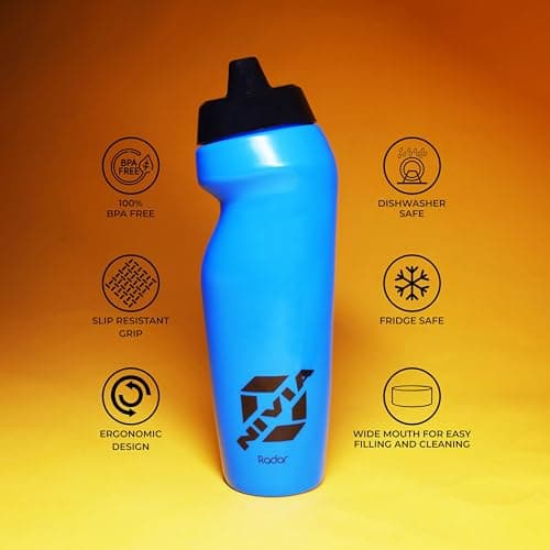 Nivia Radar Sippers Bottle for Men & Women (Blue, Capacity - 625 ml) | Material - Polyvinyl Chloride | For Sports | Cycling | Gym | Running | Training | Gym Water Bottles | Kids Water Bottles 5