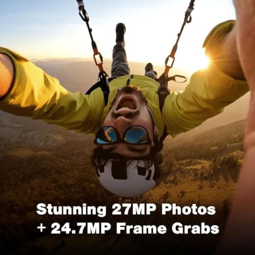 GoPro HERO12 MotoVlog Combo – HERO12 Waterproof Action Camera with Front + Rear LCD, 5.3K60 Ultra HD, HyperSmooth 6.0, Live Streaming, Enduro Battery & Pro 3.5mm Mic Adapter for Bikers 3
